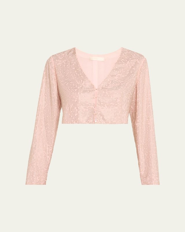 Daliana Embellished Cropped Jacket